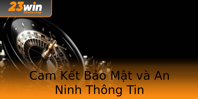 Cam Kết Bảo Mật và An Ninh Thông Tin Cam Kết Bảo Mật và An Ninh Thông Tin